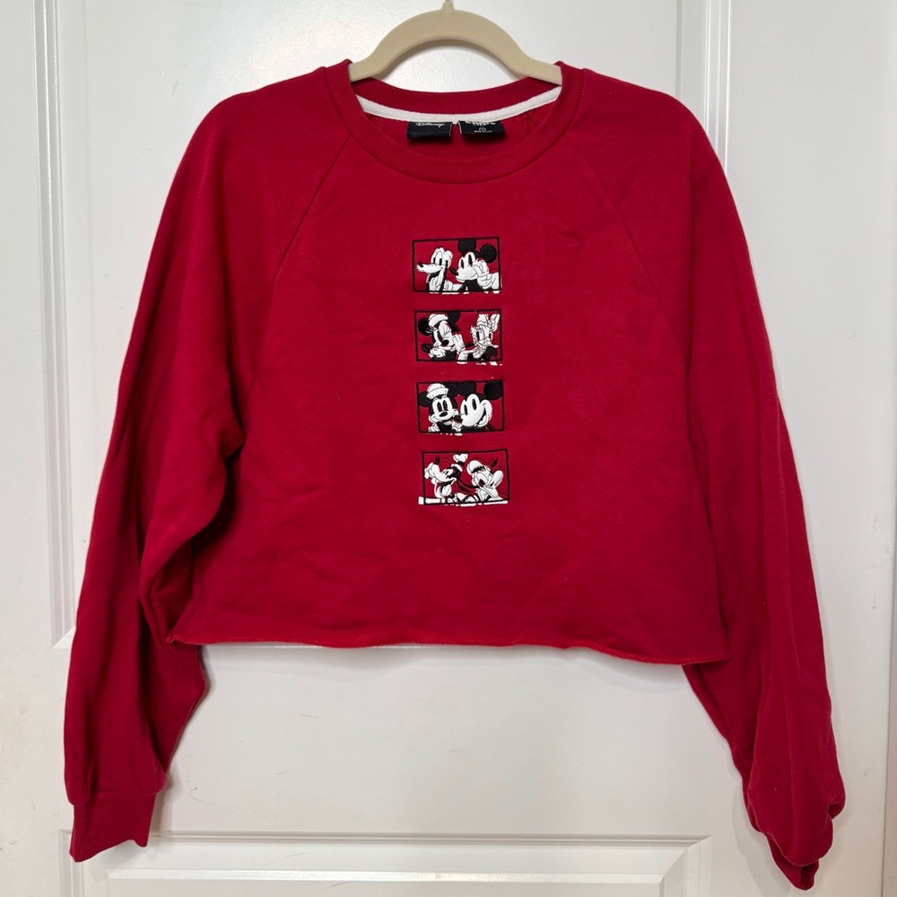 Eggie x Disney Red Crewneck Sweater